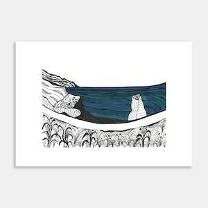 Creative art: Gannet Rock Limited Edition Art Print By Gabriella Williams