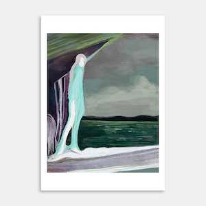 Creative art: Seraphine Pauses Art Print By Dee Warring