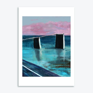 Black Bridge Art Print By Dee Warring