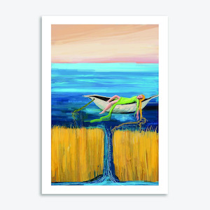 Adrift In The Starless Sea Art Print By Dee Warring