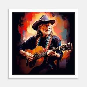 Willie Nelson Art Print By Candace Pettus