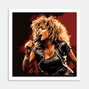 Tina Turner Art Print By Candace Pettus