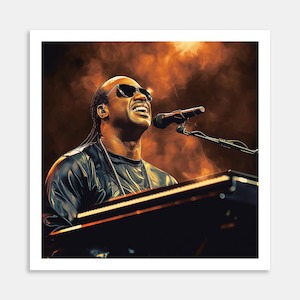 Stevie Wonder Art Print By Candace Pettus