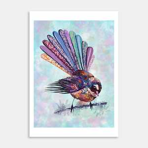 Creative art: Fantail Art Print By Samantha Payne