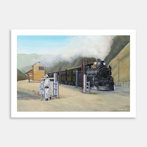 Wellington Mail Train Art Print By Roly Hermans