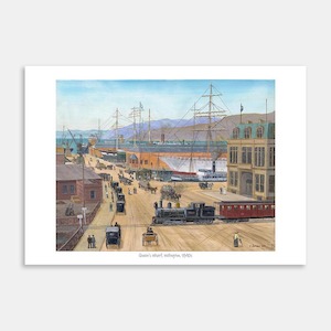 Queens Wharf, Wellington, 1890s Art Print By Roly Hermans