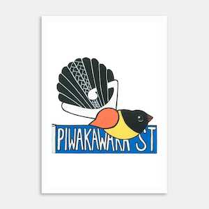 Piwakawaka St Art Print By Sam RB