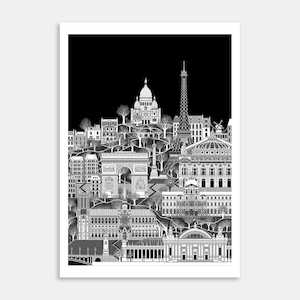 Cityscapes Paris Reimagined Art Print By Glenn Mulholland