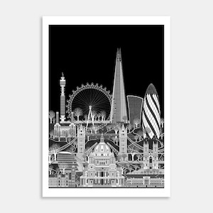 Cityscapes London Reimagined Art Print By Glenn Mulholland