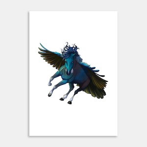 Tui Pegasus Art Print By Roxanne Milson