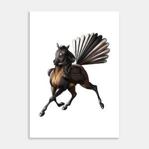 Fantail Pegasus Art Print By Roxanne Milson