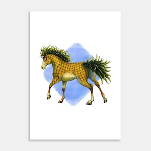 Pineapple Pony Art Print By Roxanne Milson