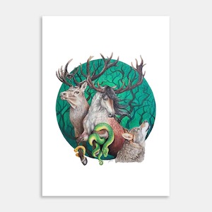 Folklore Art Print By Roxanne Milson