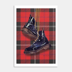 Dr Martens Art Print by Anthea Weir