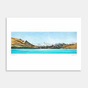 Pukaki III Art Print by Kate Boswell