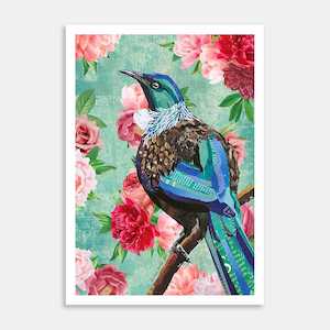 Tui-Peonies Art Print by Anthea Weir