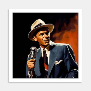 Frank Sinatra Art Print By Candace Pettus