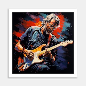 Eric Clapton Art Print By Candace Pettus