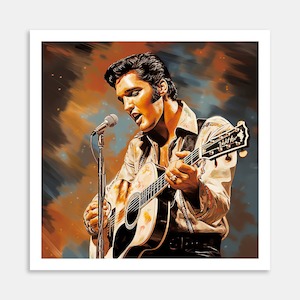 Elvis Presley Art Print By Candace Pettus