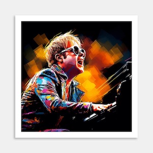 Elton John Art Print By Candace Pettus