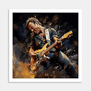 Bruce Springsteen Art Print By Candace Pettus