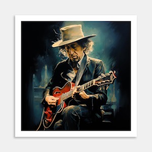 Creative art: Bob Dylan Art Print By Candace Pettus