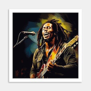 Bob Marley Art Print By Candace Pettus