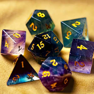 Game: Fluorite RPG 7 dice set (Copy)