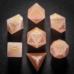 Game: Rose Quartz RPG 7 dice set