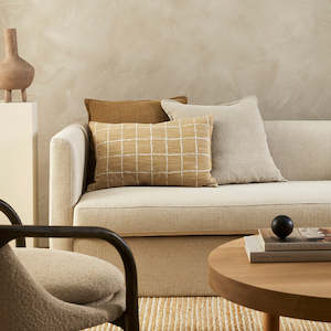 Homewares: Johnson Cushion Ochre 40x60cm