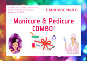 Manicure & Pedicure Gel/Shellac COMBO paradisenails