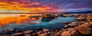 Sunset with Boulders II