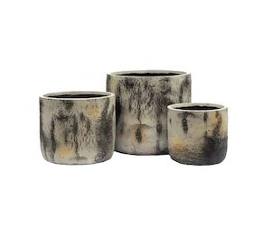 Mosswood Décor Planter Pots – Set of 3 Small – Medium – Large Indoor or Outdoor