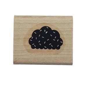 Womenswear: Cloud Wooden Rubber Stamp