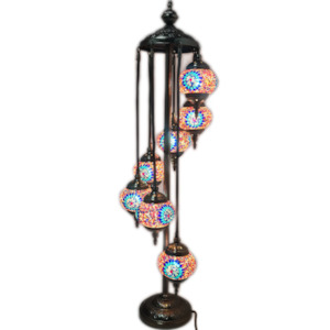 7 Globe Turkish Mosaic Lamp