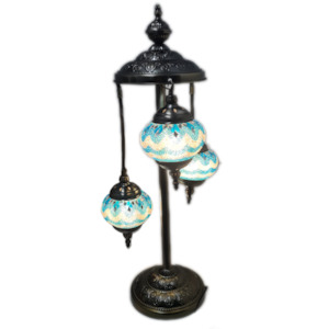 Womenswear: 3 Globe Hanging Turkish Mosaic Lamp