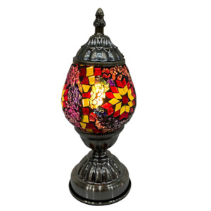 Small Turkish Oval Mosaic Table Lamp - TL1