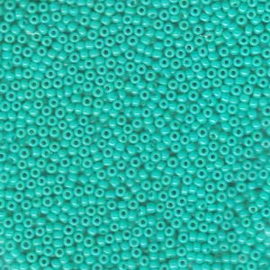 Womenswear: 10g 11/0 Miyuki Round Opaque Turquoise Green Seed Beads