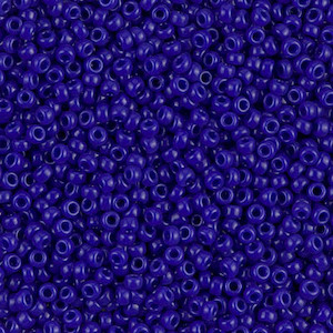 10g 11/0 Miyuki Round Opaque Cobalt Seed Beads