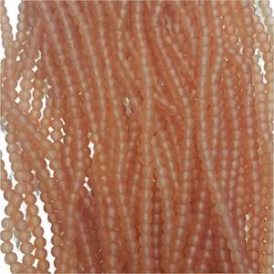 Womenswear: 6mm Orange Frosted Glass Beads