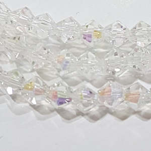 Womenswear: 3mm Clear Yellow AB Crystal Glass Bicones