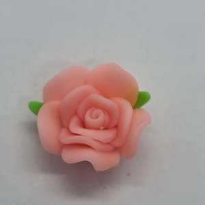 Handmade Polymer Clay Rose Bead