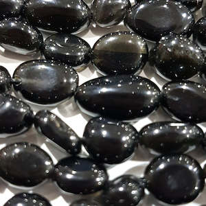 Womenswear: Obsidian Gemstone Nugget Beads