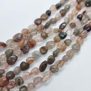 Womenswear: Mixed Rutilated Quartz Gemstone Nugget Beads