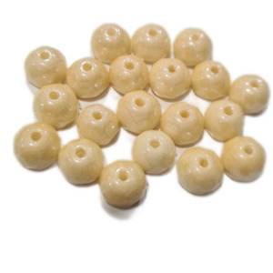 Womenswear: 20pc Czech Shiny Peach Rondelle Beads