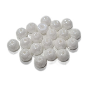 Womenswear: 20pc Czech Shiny White Rondelle Beads