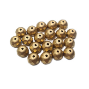 Womenswear: 20pc Czech Gold Rondelle Beads