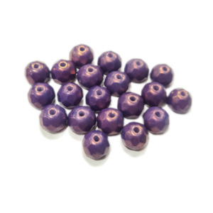 Womenswear: 20pc Czech Purple Rondelle Beads