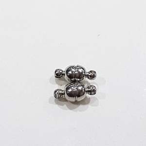 2 Sets Dark Silver Magnetic Clasps