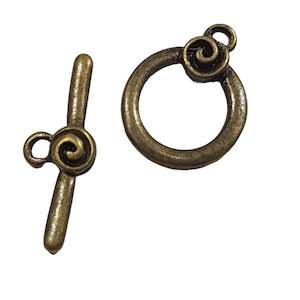 5 Sets Bronze Toggle Clasps